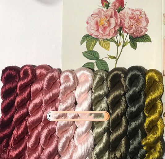 80m Suzhou Embroidery Untwisted Mulberry Silk Thread(#024 #067  80m*10) - Ronghua Threads