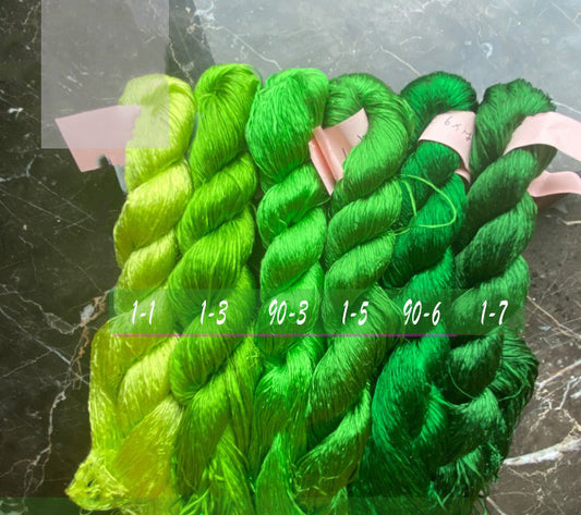 400m Suzhou Embroidery Monofilament Untwisted Mulberry Silk Thread(set01) - Ronghua Threads