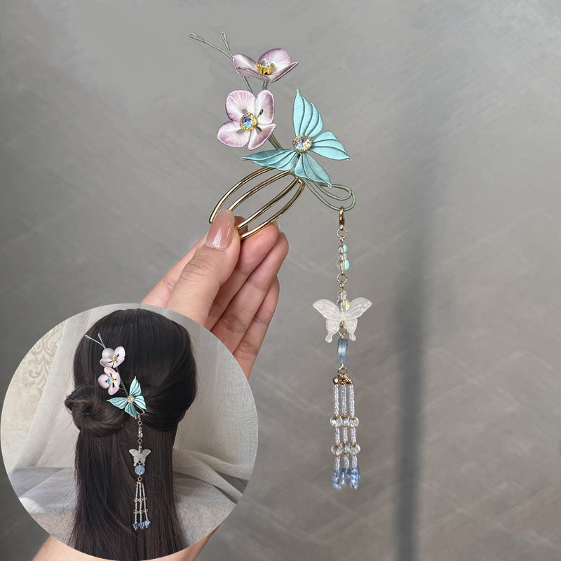 Huadie Hairpin Chanhua Materials Flowers DIY Kit - Include Detailed Video Tutorial