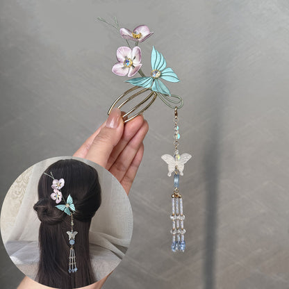 Huadie Hairpin Chanhua Materials Flowers DIY Kit - Include Detailed Video Tutorial