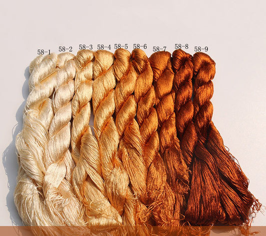 Filo di seta di gelso per ricamo Suzhou da 400 m (^058)