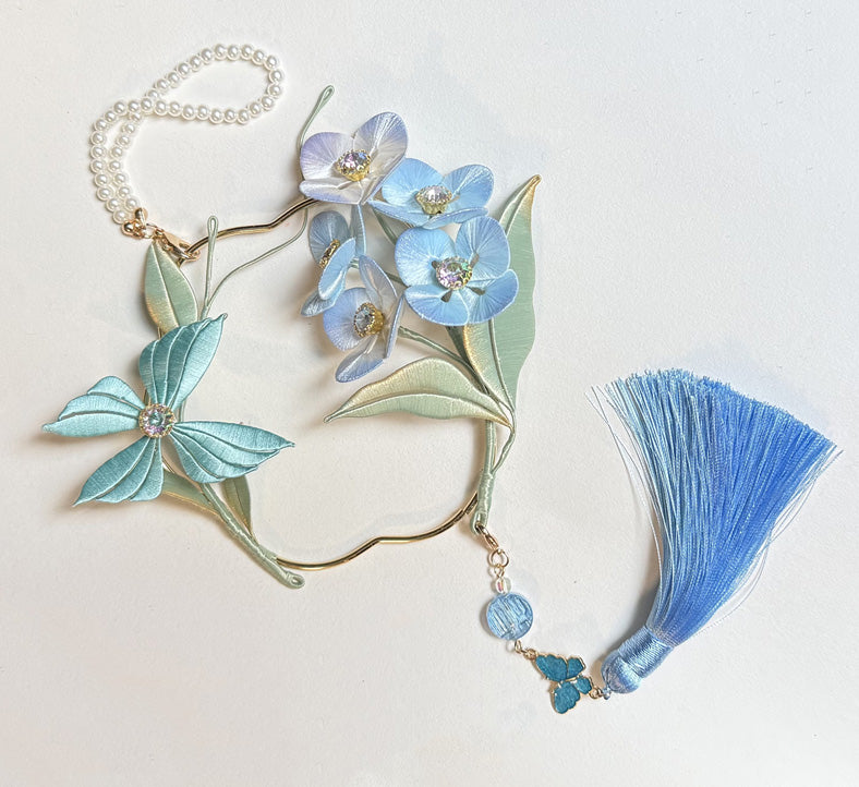 Huadie Hairpin Chanhua Materials Flowers DIY Kit - Include Detailed Video Tutorial