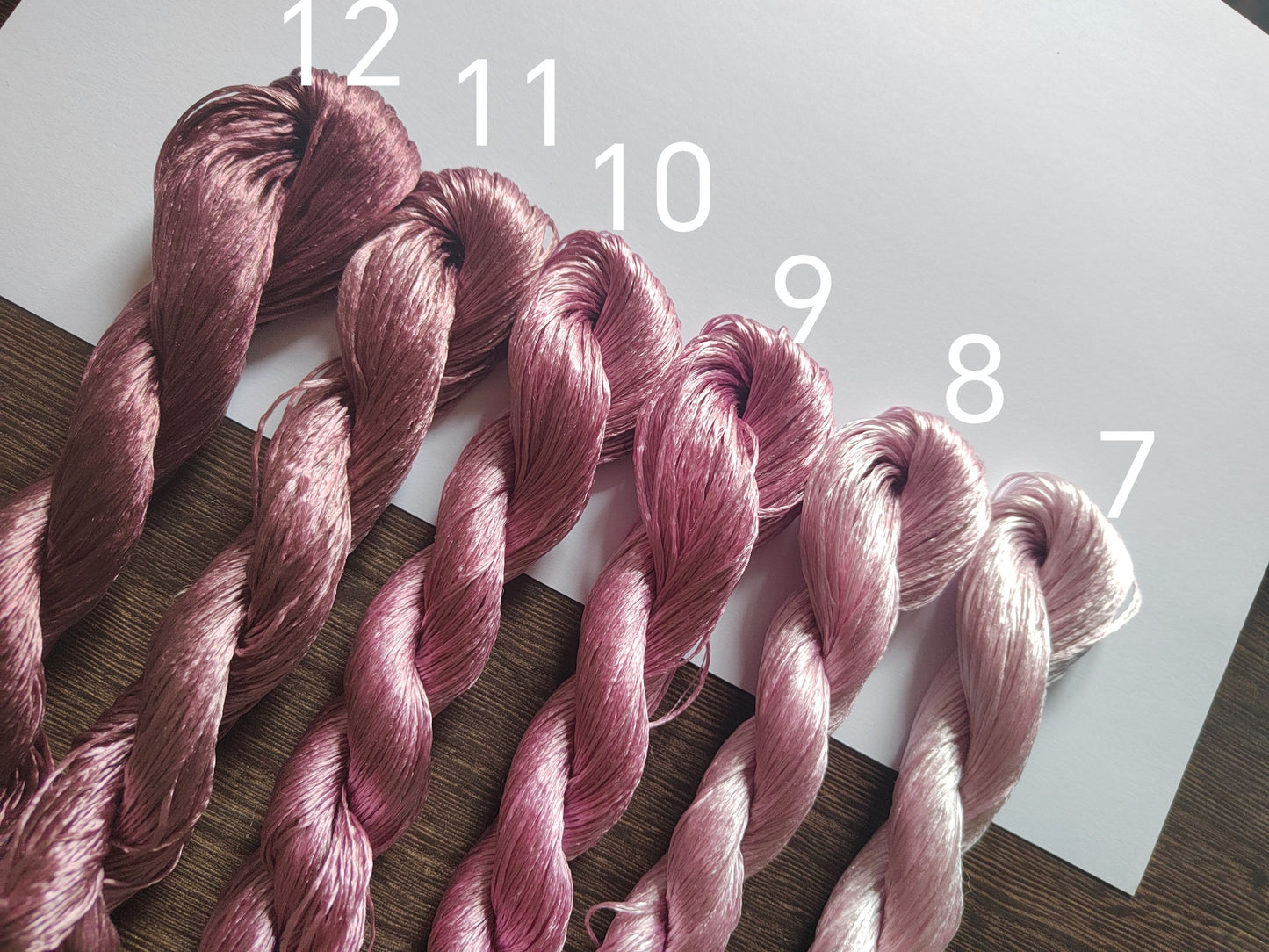 10g Suzhou Embroidery Thick Filament Slightly Twisted Mulberry Silk Thread(豆沙棕) - Hand-dyed Ronghua Threads