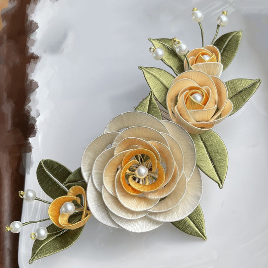Doukou Haircomb Chanhua Materials Flowers Kit fai da te - Include tutorial video dettagliato