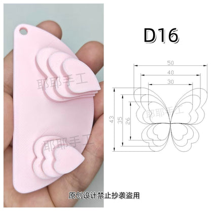 Butterfly Wire Form Templates - Multi Size Molds for Ronghua - D01-D18