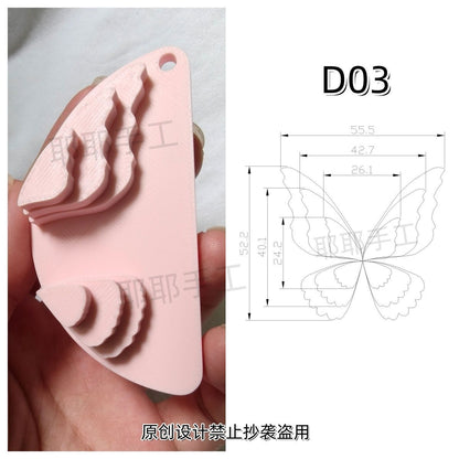 Butterfly Wire Form Templates - Multi Size Molds for Ronghua - D01-D18