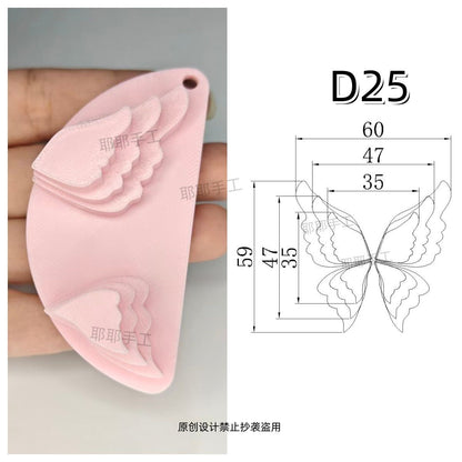 Butterfly Wire Form Templates - Multi Size Molds for Ronghua - D19-D28