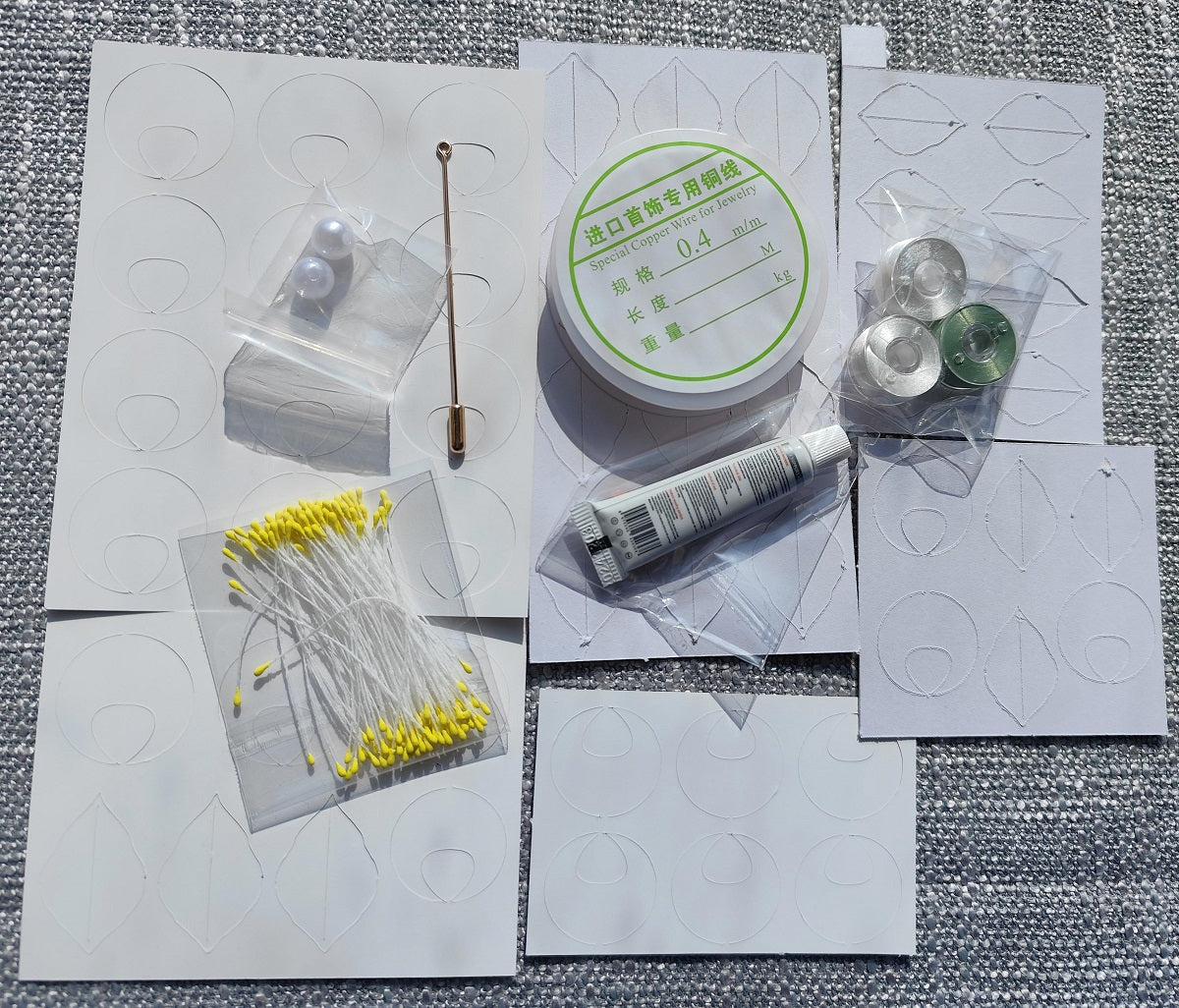 Camellia Series Brooch Chanhua Materials Flowers DIY Kit - Include Detailed Video Tutorial