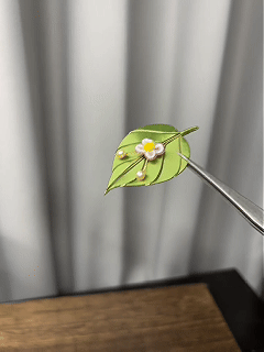 Kit fai da te per gioielli Chanhua, spilla con fiori su foglie - Include video tutorial dettagliato