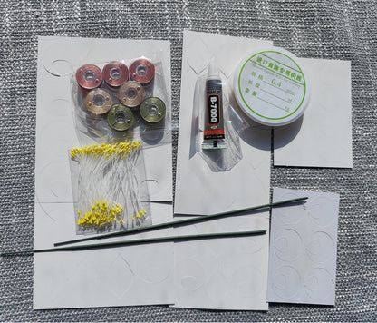 Camellia Series Vase Arrangement Chanhua Materials Flowers DIY Kit - Include Detailed Video Tutorial