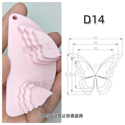 Butterfly Wire Form Templates - Multi Size Molds for Ronghua - D01-D18