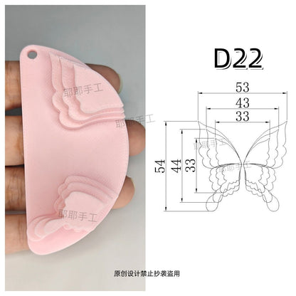 Butterfly Wire Form Templates - Multi Size Molds for Ronghua - D19-D28