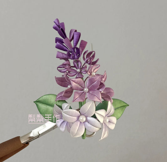 Fermaglio per capelli Dingxiang su misura - Fermaglio per capelli in seta (Chanhua)