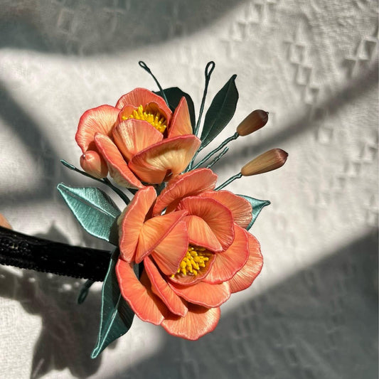 Forcina Su Misura con Fiori - Forcina di Seta (Chanhua)