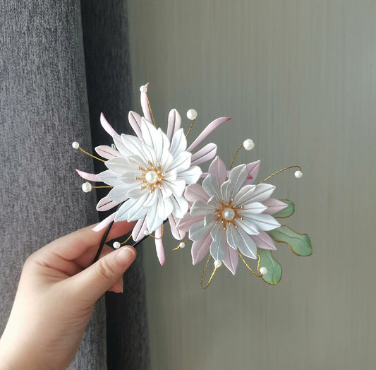 Fermaglio per capelli su misura Epiphyllum - Fermaglio per capelli in seta (Chanhua)