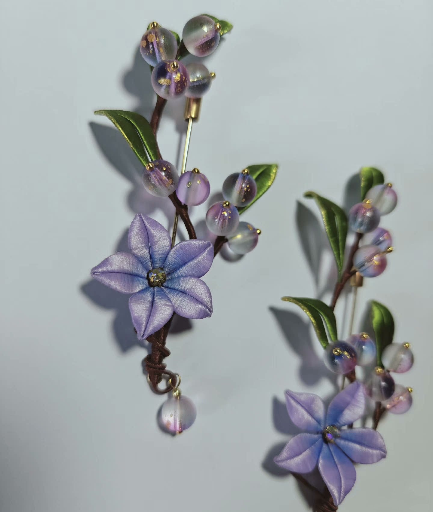 Honeysuckle Handmade Brooch - Silk Brooch(Chanhua)