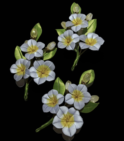 Frangipani Handmade Brooch - Silk Brooch(Chanhua)