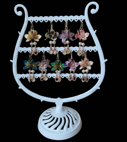 Colorful Series Bespoke Earrings - Silk Earrings(Ronghua)