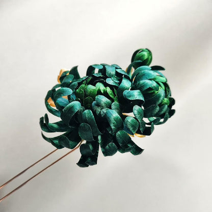 Chrysanthemum Bespoke Hairpin - Silk Hairpin(Ronghua)