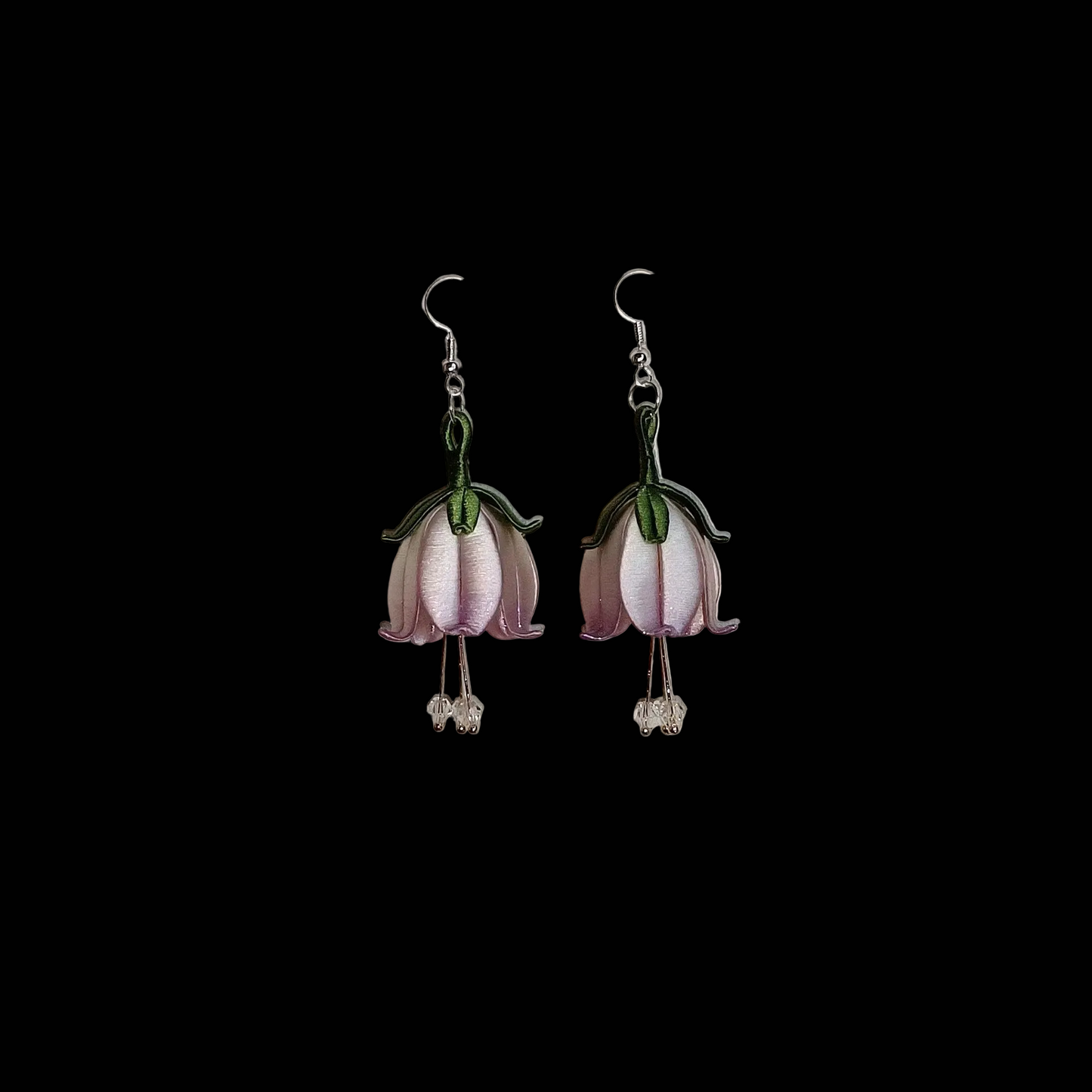 Handmade Chanhua Flower Dangle Earrings