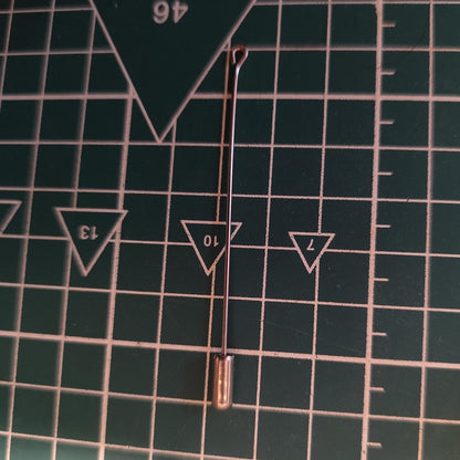Elegant Gold-Tone Lapel Pin Bases for DIY Brooches (5-Pack)