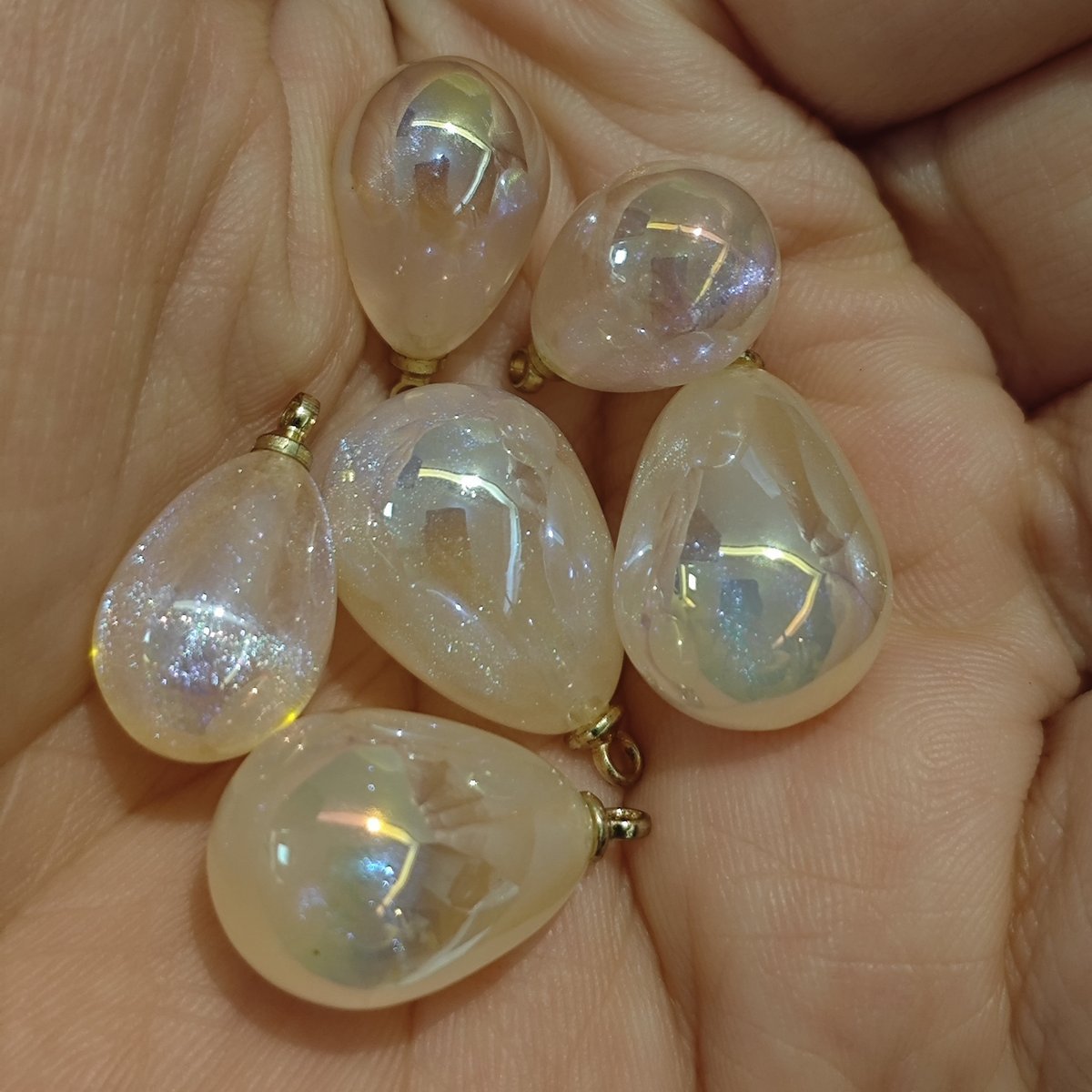 4 Ciondoli a Goccia Stellate HB006(A) – Ciondoli Colorati in ABS per Gioielli Fai da Te, Ronghua & Chanhua