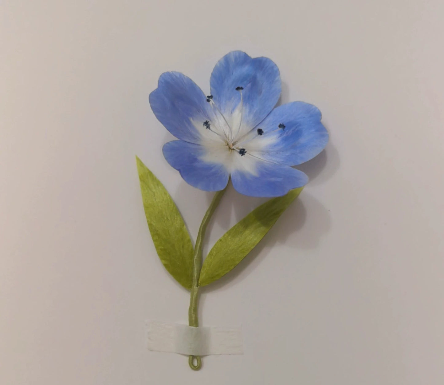 Fermaglio per capelli fiore Soujourn Ronghua fatto a mano | Copricapo fiore di clematide blu in velluto souvenir di Frieren