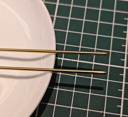 Copper Hair Stick Set – Floral Filigree, 140mm(祥云款)