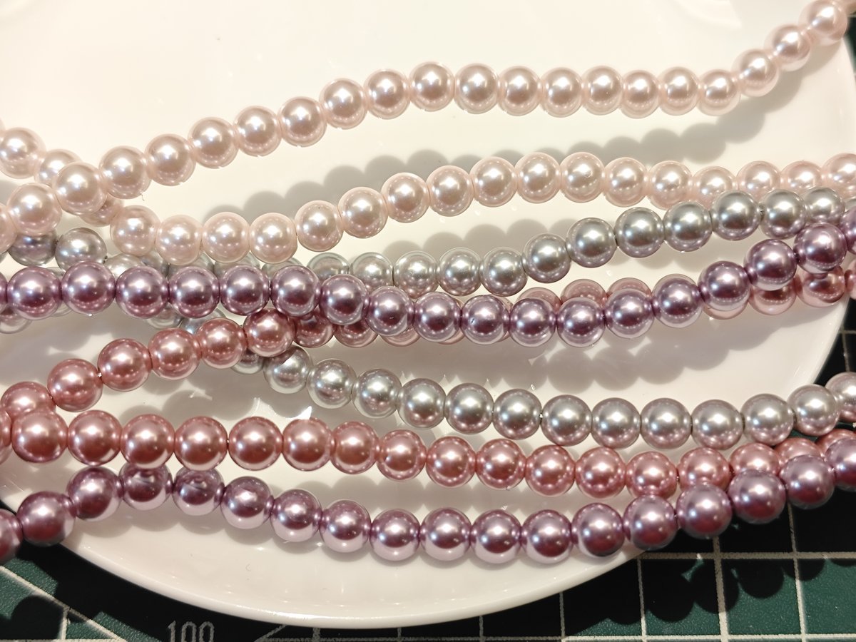 Glass Pearl Beads Strands - Premium Imitation Pearls for DIY Jewelry Making