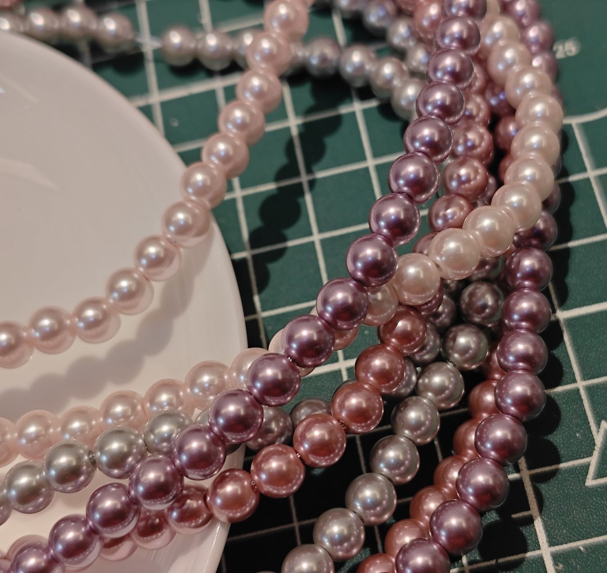 Glass Pearl Beads Strands - Premium Imitation Pearls for DIY Jewelry Making