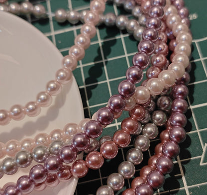 Glass Pearl Beads Strands - Premium Imitation Pearls for DIY Jewelry Making