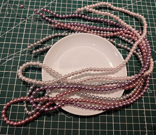 Glass Pearl Beads Strands - Premium Imitation Pearls for DIY Jewelry Making