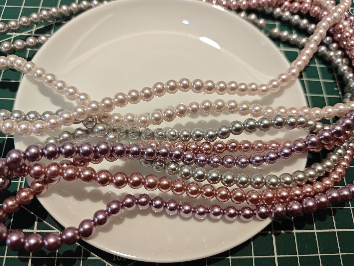 Glass Pearl Beads Strands - Premium Imitation Pearls for DIY Jewelry Making