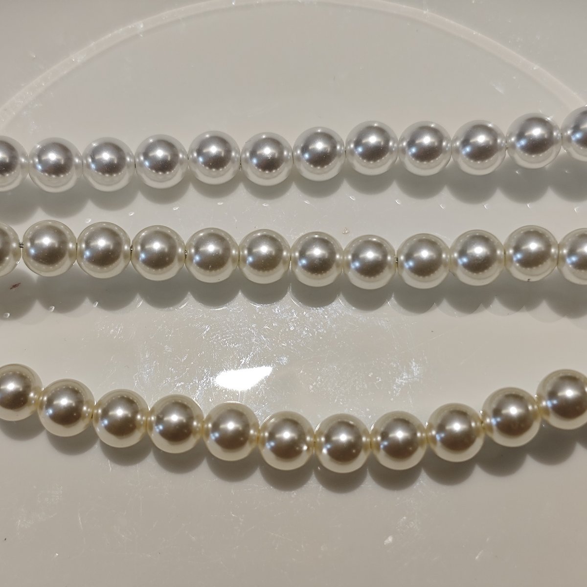 Light Pink Faux Pearl Beads 40cm Strand 6/8/10mm Jewelry Making