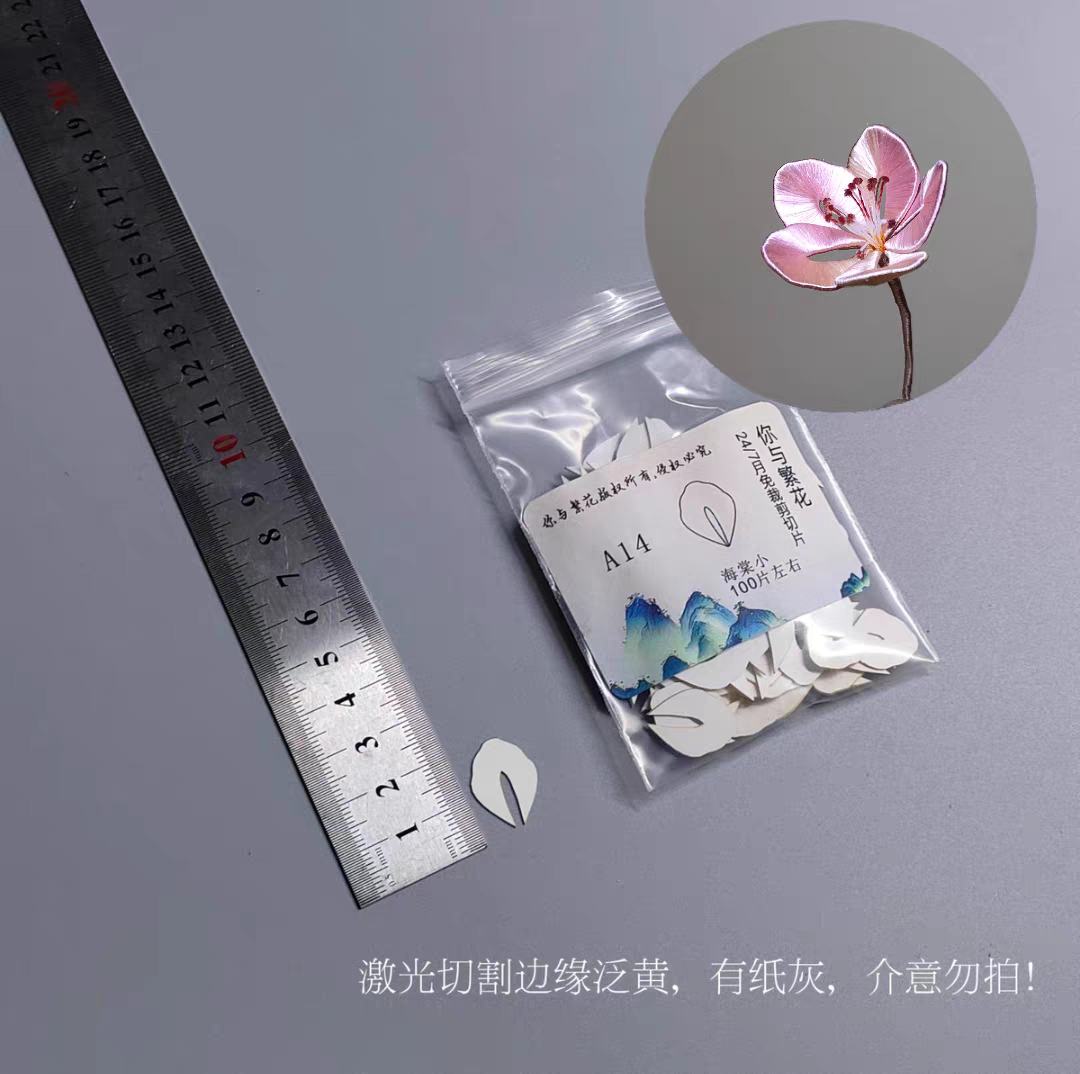Begonia Flowers Set - Chanhua Templates Pattern Hard Cardboard Slices