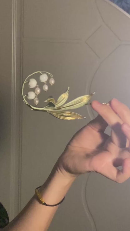 Handmade Chanhua Lily Of The Valley - Artisanal Handcrafted Hair Accessory