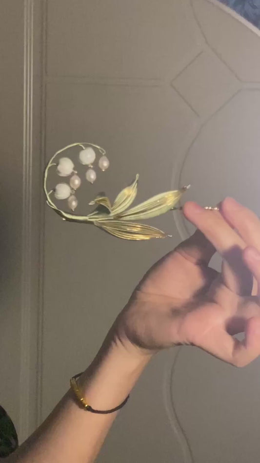 Chanhua Giglio della Valle Fatto a Mano - Accessorio per Capelli Artigianale