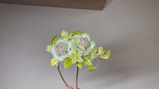 Handmade Chanhua Spring Bud Green Floral Hair Pin - Fresh Artisanal Traditional Hair Accessory