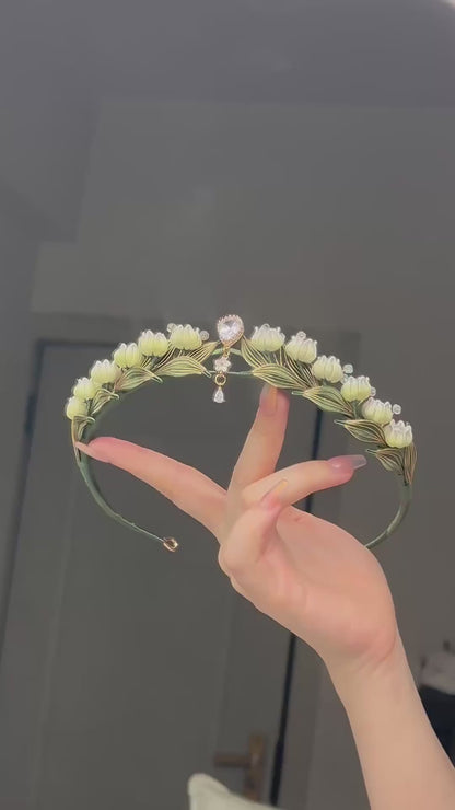 Tiare Princesse Mugue artisanale - Couronne florale Chanhua artisanale