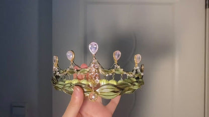 Corona artigianale mughetto Chanhua - Accessorio per capelli artigianale avvolto a mano